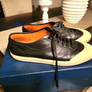 Bally black leather sneakers